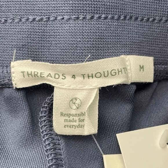 Threads 4 Thought Ellory Track Shorts Blue Tricot Knit Athletic Pull-On M - Picture 6 of 11